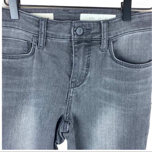 Anthropologie Pilcro and the Letterpress Gray Black Stet skinny Jeans size 27 - Picture 4 of 9